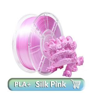 Cheap Gross Weight 1.3kg Customization PLA+ Filament for 3D Printer 1.75mm Silk Pink for sale
