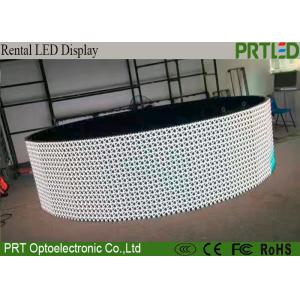 China Curved P5.95 LED Video Wall Rental For Outdoor With Angle Adjuster panel on sale