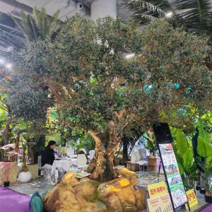 UV-Resistant large 5m customized olive tree artificial with Trunk Realism