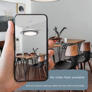 Siesi Simple 96W 500mm Modern Retractable Ceiling Fan With LED Light