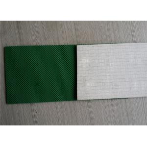 Low Noise Fabric Pvc Conveyor Belt , Green Corrugator Belt 300N / Mm Tensile