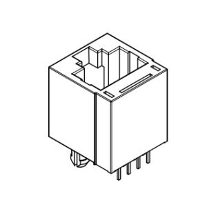 Vertical THT Modular Jack 615008138021 Unshielded WR-MJ Series