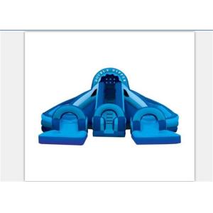 Huge Durable Long Inflatable Water Slides With Double Dipper EN71