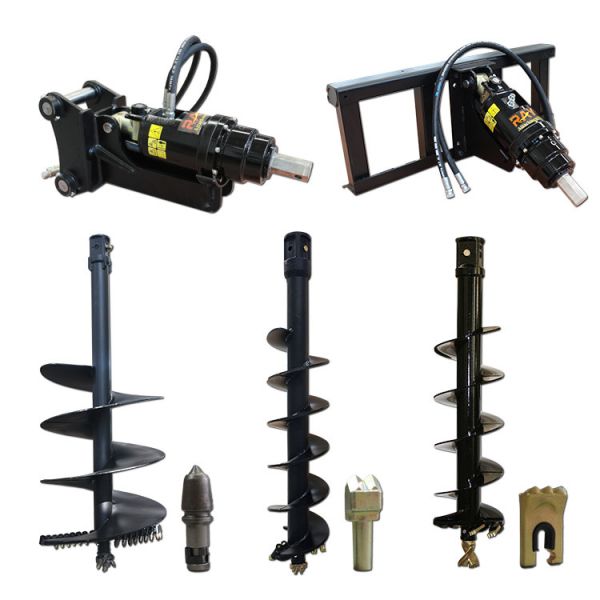 Quality Hydraulic Ground Earth Auger Drill For Excavator Skid Steer Backhoe Loader Crane wholesale