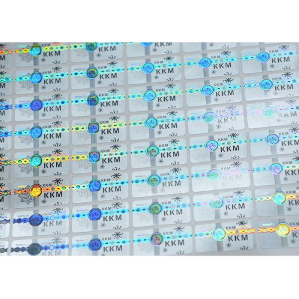 Security Seal Custom Overlay Hot Stamping Labels / Laser Hologram Security Labels
