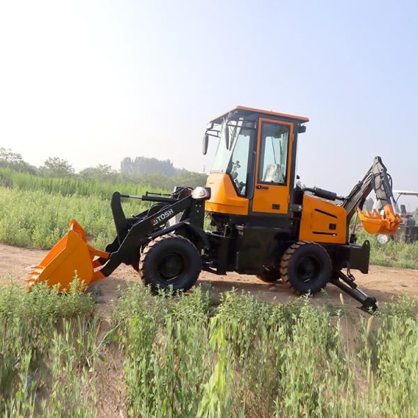 Hot Sale Four-wheel Drive Mini Backhoe Excavator Loader Small Backhoe Loader