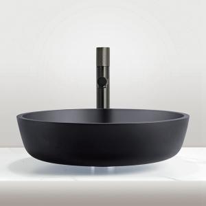420*420*110mm Round Wash Basin With Pop Up Waste Tempered Glass Sink No Overflow