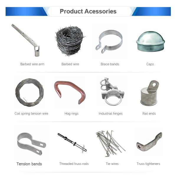 6ft x 50ft Galvanized Steel 9 Gauge heavy duty industrial chain link fencing