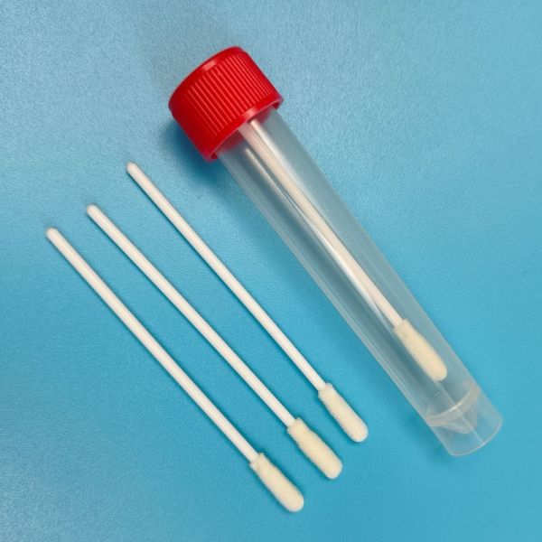 8cm PP Stick Round Foam Tip Surface Sampling Swab Environmental Control Specimen