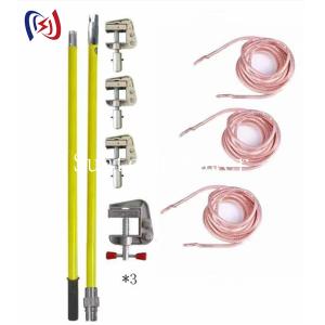 Heavy Duty Grounding Lead With Copper Clamp For Electrical Safety