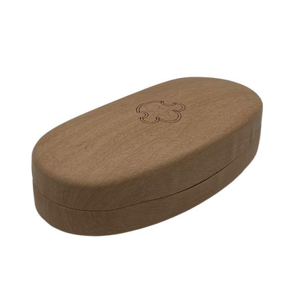 Quality Grain Pattern Eco Metal Glasses Case Optical Sunglasses Packing Box wholesale