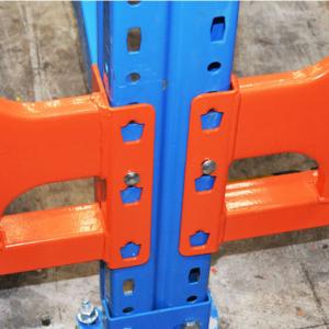 Robust Gray Blue Orange Pallet Racking System With 2.0-2.5mm Beam Thickness