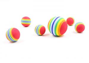 Cheap Three Size EVA Plastic Dog Balls , Cats Toys Iridescent Tennis Plastic Squeaky Dog Balls for sale