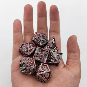 Luxurious Metal Polyhedral Dice 8 Active Colors TRPG Dungeons And Dragons Dnd