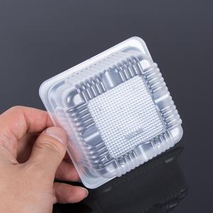 Square Transparent 6.5*6.5*3cm Mooncake Plastic Tray