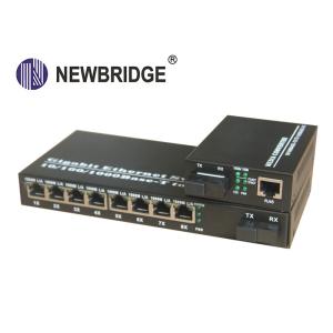 10 100 1000M Media Converter Single Mode Ethernet fiber converter