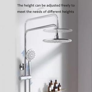 China Wall Mounted Round Faucet Shower Set Pressurized Shower Head For Household Bathroom on sale