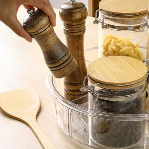 Plastic Rotating Storage Container Clear Turntable For Cabinet