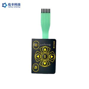 Polyester Waterproof Membrane Switch , 3M9448 Embossing Membrane Switch