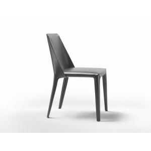 Elegantly Contrasted Isabel Fiberglass Dining Chair With Modern Fabrics
