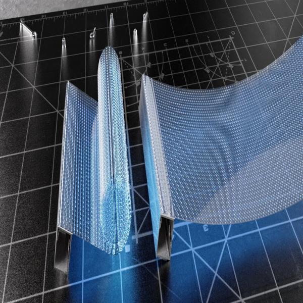 Quality LionLED P4-8 Indoor Flexible Transparent LED Display For Glass Windows Shop/Advertising wholesale