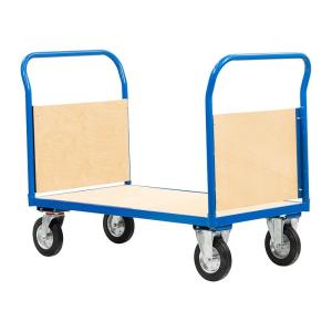 Substantial Timber Panel Trolley 500KG Platform Cart With Sides
