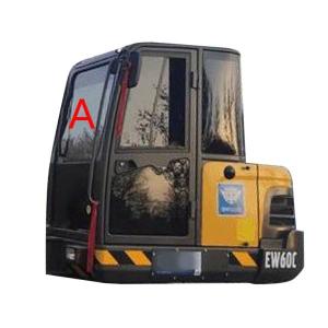 China Tempered EW60C VOLVO Windshield Glass White Front Windscreen Replacement on sale