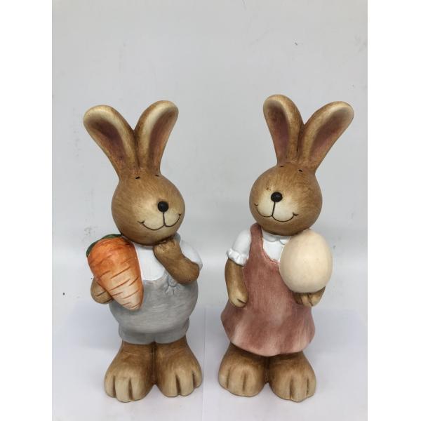Quality Polyresin Rabbit Figurine Home Resin Garden Decor Handmade Craft wholesale