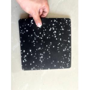 Cheap Fire Resistance Black Recycled Rubber Flooring Tiles with Different Color EPDM Flecks for Gym Equipment for sale