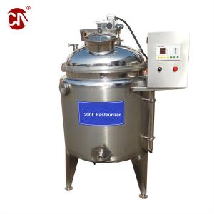 ISO13485 Certification 100L 200L 1000L Pasteurization Tank and Milk Tank for