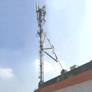 Cheap 5m 20m Galvanized Steel Rooftop Telecom Tower Hot Dip Galvanised for sale