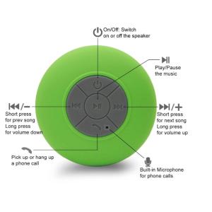 2018 Hottest BTS06 wireless mini suction shower waterproof bluetooth speaker