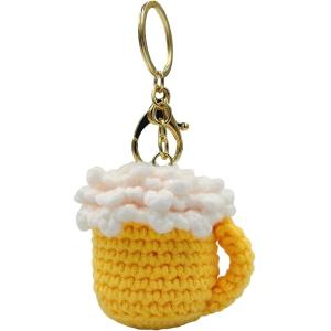 Crochet Plush Keychain - Keychain Accessory Handmade Bag Charm Key Chain Car