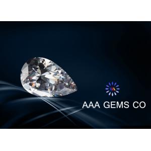 1.5 Carat Pear Cut Moissanite Colorless , Lab Created Moissanite