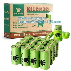 eco friendly epi biodegradable dog poop bags on roll, Cornstarch Based Eco