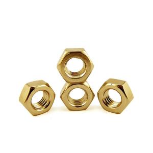 Metric Thread M10 Copper Hex Nut High Precision Hex Nut For Heavy Industry