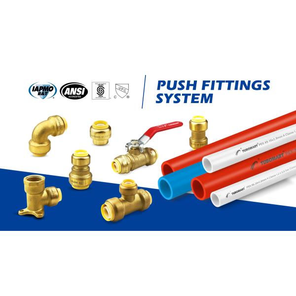 Lead Free Brass Push Fit Fittings Coupling Pipe Connector Brass Threaded Fitting Adapter Australia USA Standard
