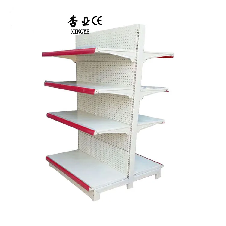 Factory Custom size color Double sided hole backboard supermarket shelves