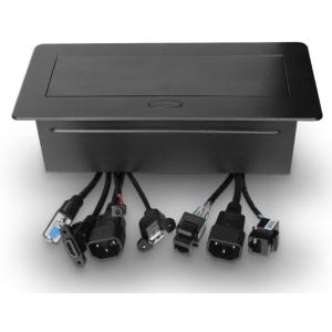 Conference Hidden Electrical Outlet Hydraulic Mechanism Smooth Operation