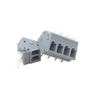 PCB Screwless Spring Wire Terminal Block HQ243-5.0mm Pitch