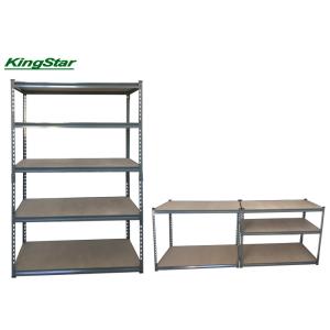 Cheap Prepacked Boltless Rivet Shelving With Junction For Upright 300kg Capacity Per Layer And Chipboard for sale