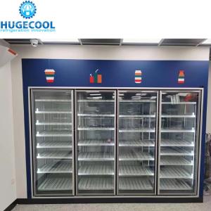 10 Glass Door Walk-in Cooler with -0.4F Temperature and Long-Lasting Cooling