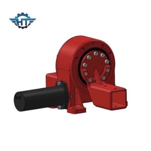 Horizontal Enclosed Small Slew Drive Attached With 24VDC Motor With For Tilted
