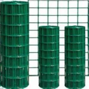 Cheap 6Gauge PVC Welded Wire Mesh 4x4 Green Pvc Coated Welded Wire Fence for sale