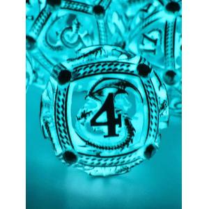 Hot selling Polyhedral Luminous Night Light In The Dark led Dice Set