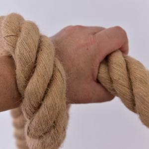 6mm-60mm Yellow Jute 3 Strands Twisted Rope Applied in Decoration or Sea Fishing