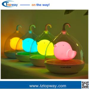 Sensor switch Rechargable USB Bird Cage LED Night Lamp With Touch Dimmer