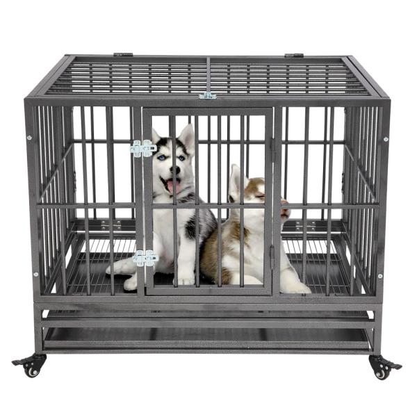 Portable Dog Friendly Large Space Wire Mesh Kennels, Customized Outdoor Pet Play Cage,