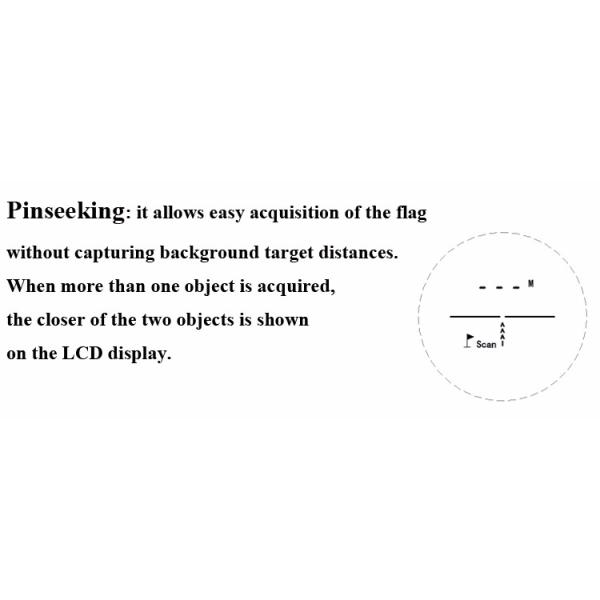 6X 21mm Lens Laser Golf Monocular Rangefinder For Hunting