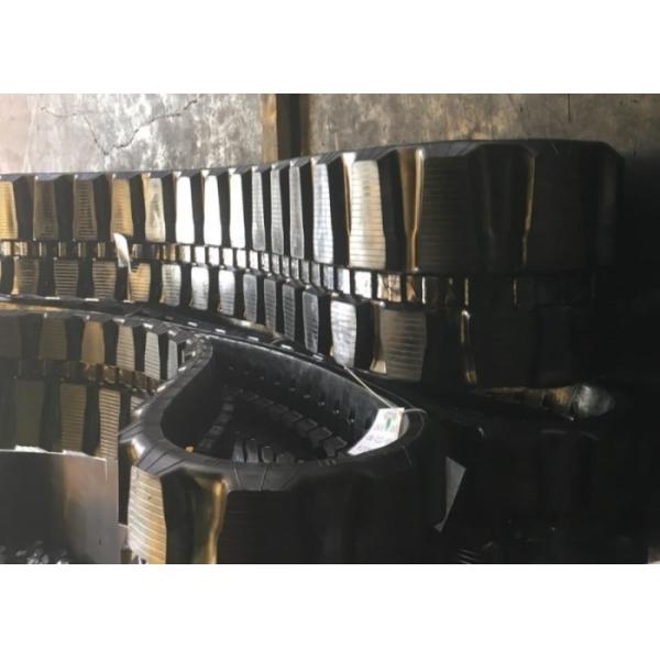 Yanmar Vio45-6b Vio30-6b Excavator Rubber Tracks 400 * 75.5 * 74mm With Low